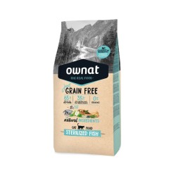 OWNAT GRAIN FREE JUST STERILIZADO FISH GATOS