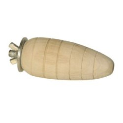 JUGUETE ZANAHORIA DE MADERA 9cm