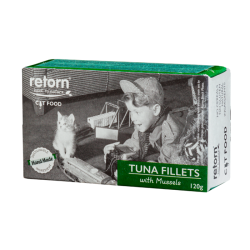 RETORN GATO LATA ATUN CON MEJILLONES